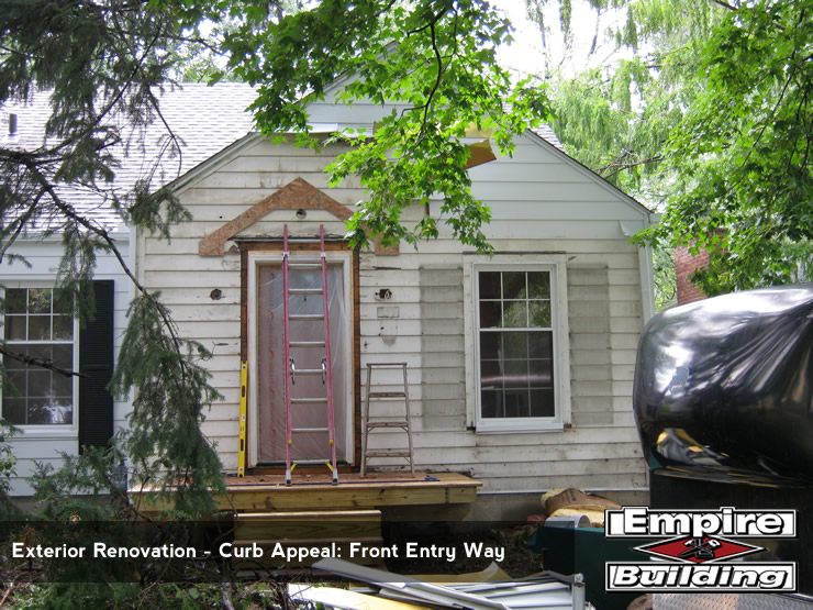 Exterior Renovation - Instant Curb Appeal - Front Entry Way