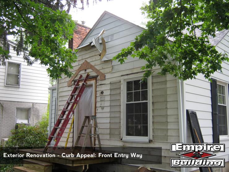 Exterior Renovation - Instant Curb Appeal - Front Entry Way