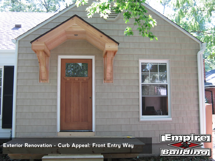 Exterior Renovation - Instant Curb Appeal - Front Entry Way