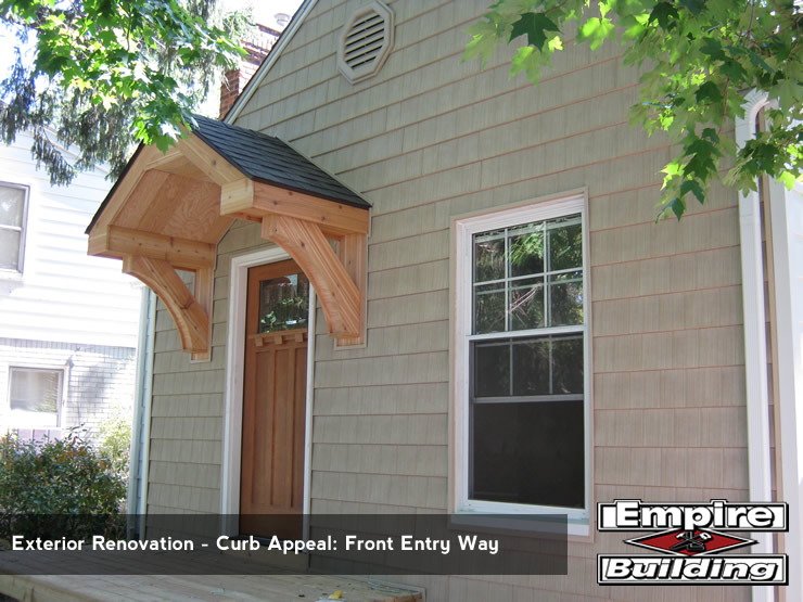 Exterior Renovation - Instant Curb Appeal - Front Entry Way