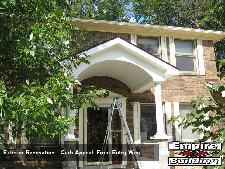 Exterior Renovation - Instant Curb Appeal - Front Entry Way